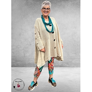 AKH Trui  Oversize A-Lijn Beige